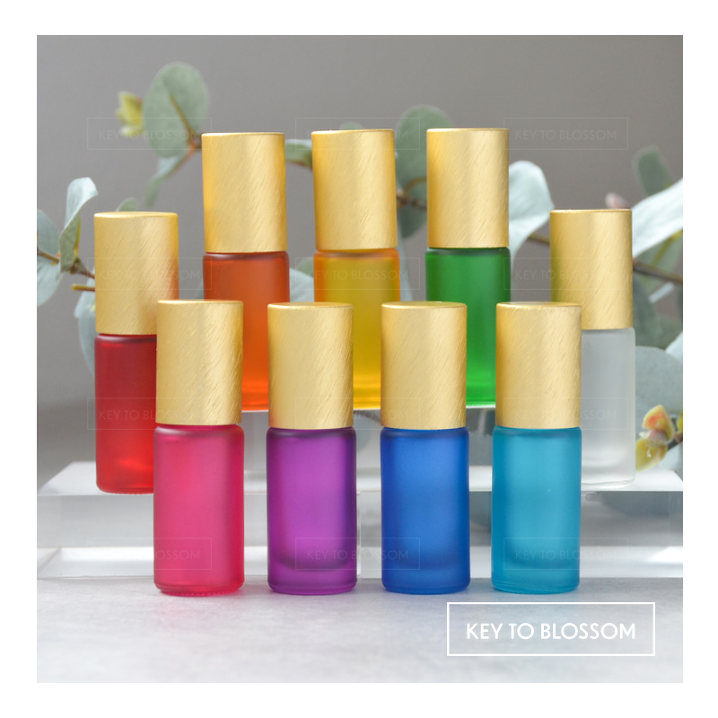 ♥ Voordeelset rollers 5 ml - 9 stuks gekleurd / goud