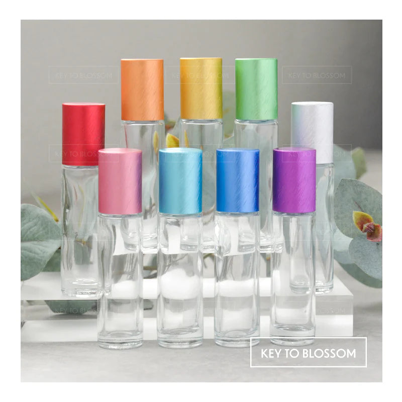 ♥ Voordeelset rollers 10 ml - 9 stuks transparant / gekleurd