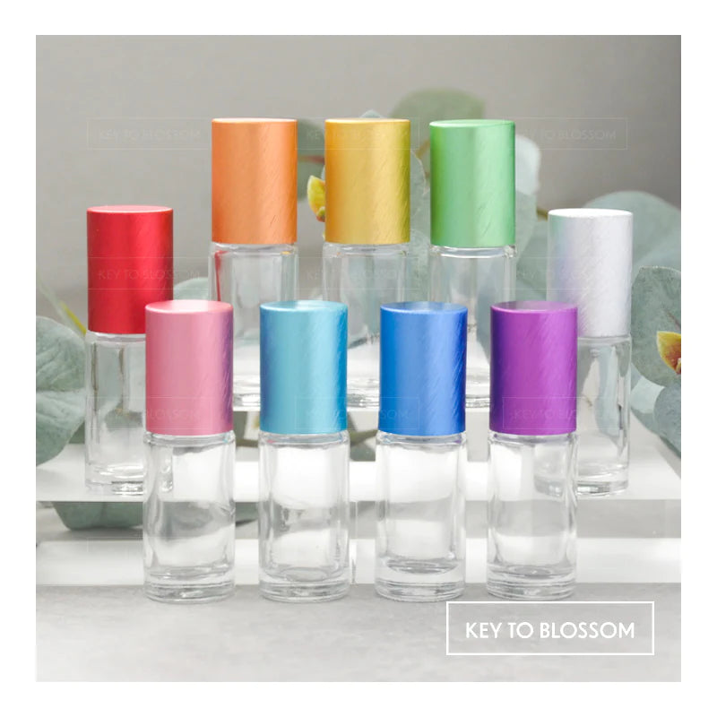 ♥ Voordeelset rollers 5 ml - 9 stuks transparant / gekleurd